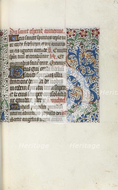 Book of Hours (Use of Rouen): fol. 50r, c. 1470. Creator: Master of the Geneva Latini (French, active Rouen, 1460-80).