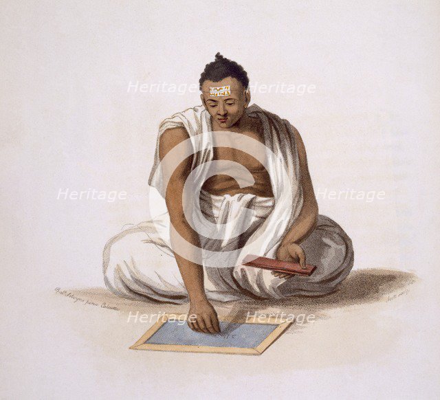 A Dyback, or Astrologer, 1804. Creator: Franz Balthazar Solvyns (1760-1824).