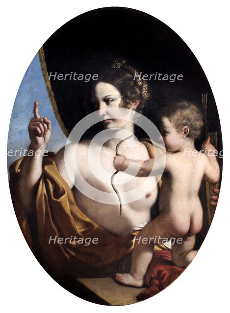 'Venus and Cupid', 1630. Artist: Guercino.