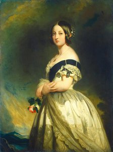Queen Victoria, c. 1843. Creator: Studio of Franz Xaver Winterhalter.