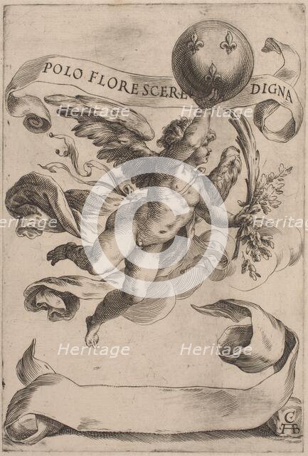 Genius with the Medici Coat-of-Arms, 1605. Creator: Cherubino Alberti.