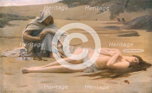 'Pelagia and Philammon', 1887, (c1930).  Creator: Arthur Hacker.