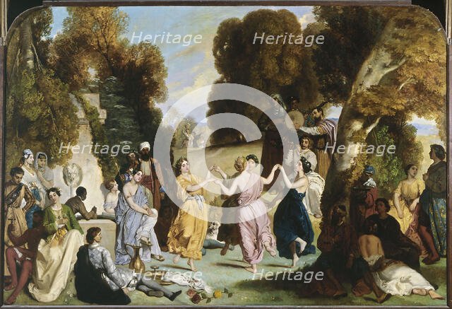 Dance of the Muses, between 1846 and 1851. Creator: Louis Candide Boulanger.