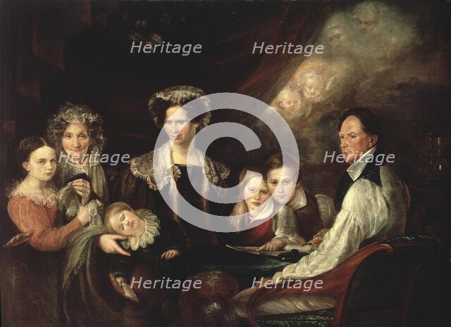 C.J. Lagercrantz, Assessor, and his Family, early 19th century. Creator: Gustaf Wilhelm Finnberg.