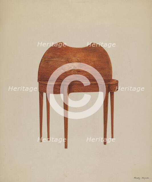 Card Table, c. 1938. Creator: Henry Meyers.