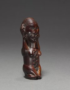 Female Figurine or Finial, late 1800s-early 1900s. Creator: Unknown.