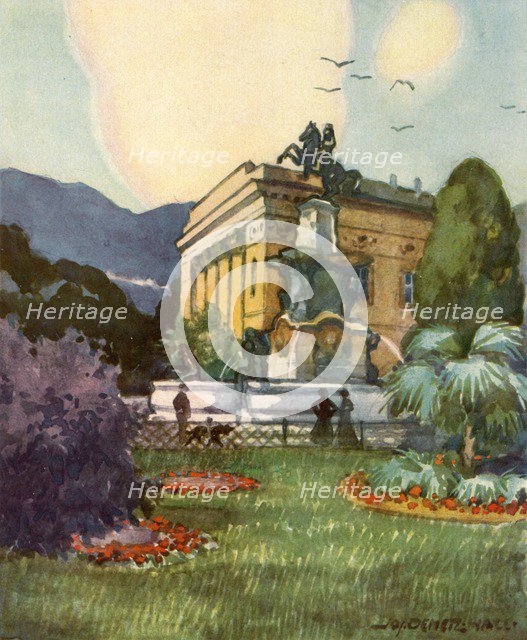 'Leopoldsbrunnen und Stadttheater', (Leopold's fountain and city theater), c1929. Creator: Unknown.