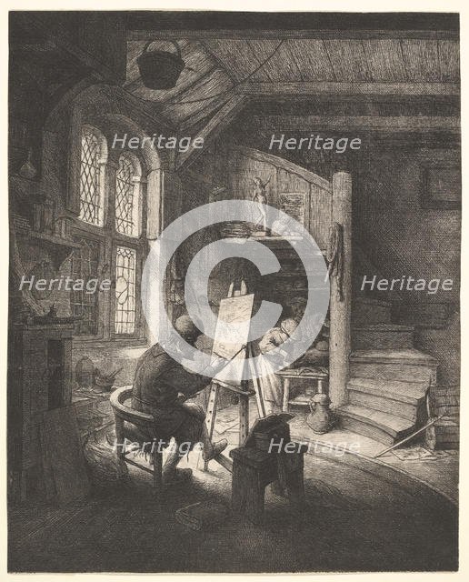 The Painter in His Studio, ca. 1667. Creator: Adriaen van Ostade.