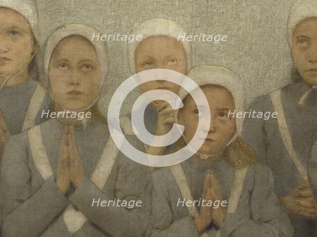 La chapelle : Les orphelines, c.1901. Creator: Fernand Pelez.