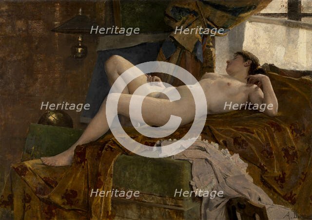 Resting Model, late 19th-early 20th century. Creator: Auguste Durst.