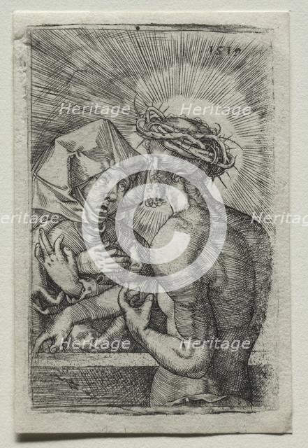 Christ and the Virgin, 1519. Creator: Hans Sebald Beham (German, 1500-1550).