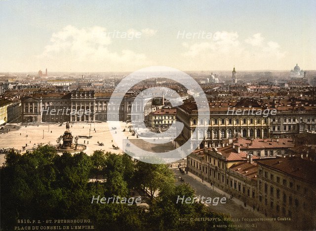 St Isaac's Square, St Petersburg, Russia, c1890-c1905. Artist: Anon