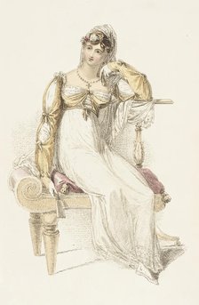 Fashion Plate (Evening Dress), 1813. Creator: Unknown.