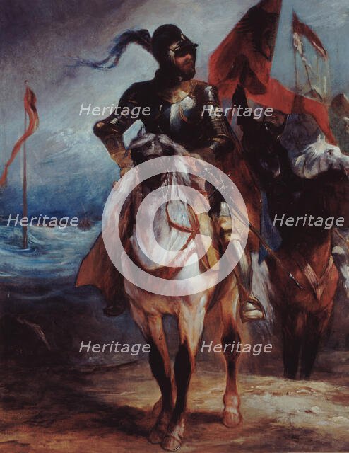 Knight leading his army. Creator: Edouard-Alexandre Odier.