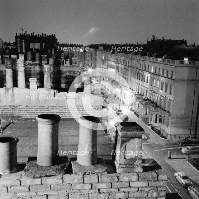 Rooftops, Eaton Place, Belgravia, London, 1962-1964. Artist: John Gay