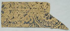 Velvet Fragment, 1400s. Creator: Unknown.