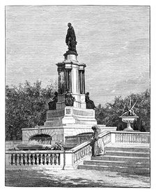 Statue of Prince Albert, Memorial of the Great Exhibition, London, late 19th century. Artist: Unknown