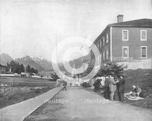 A street in Sitka, Alaska, USA, c1900.  Creator: Unknown.
