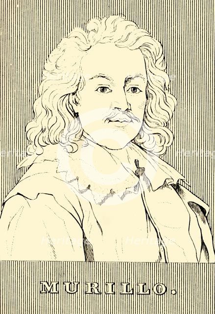 'Murillo', (1617-1682), 1830. Creator: Unknown.