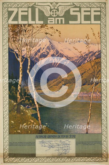 Imperial Royal Austrian State Railways: Zell am See, c1900-1910. Creator: Jahn, Gustav (1879-1919).
