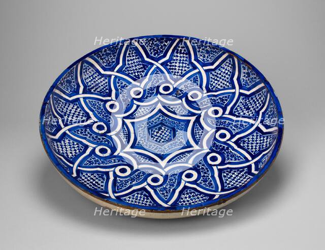 Shallow bowl, Morocco, Late 19th century. Creator: Unknown.
