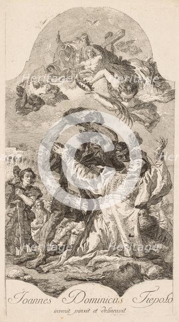 Martyrdom of St. Stephen. Creator: Giovanni Domenico Tiepolo (Italian, 1727-1804).