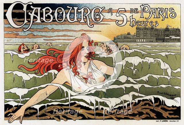 Casino de Cabourg  (Poster), 1896. Artist: Privat-Livemont, Henri (1861–1936)