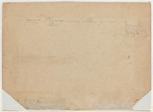 Roof Line [verso], 1862. Creator: Winslow Homer.