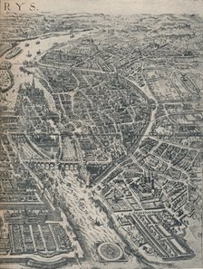 Plan of Paris, c1630 (1915). Artist: Unknown.