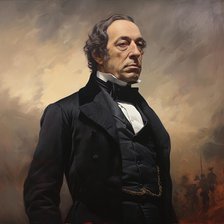AI IMAGE - Portrait of Benjamin Disraeli, 1870s, (2023). Creator: Heritage Images.