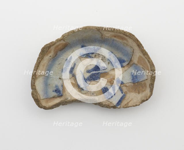 Fragment (foot) of a bowl, (12th century?). Creator: Unknown.