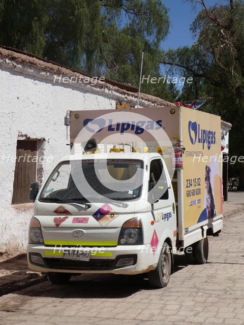 Hyundai H100 Lopigas delivery truck, Chile 2019. Creator: Unknown.