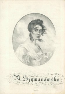 Portrait of Maria Szymanowska (1789-1831). Creator: Anonymous.