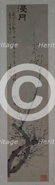 Plum Blossoms in Moonlight, second half of the 18th century. Creator: Tong Yu.