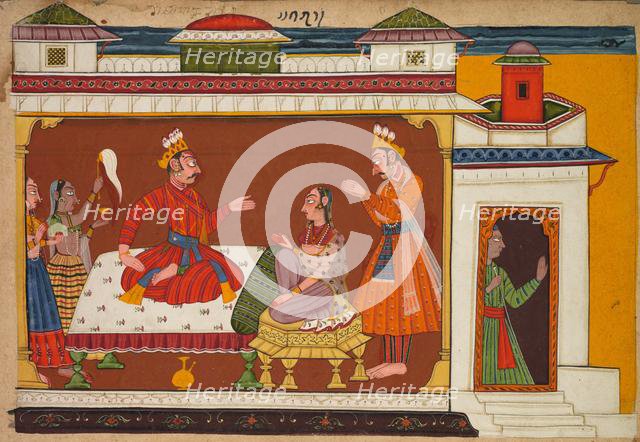Scene from the "Shangri" Ramayana (History or Rama), 1690-1710. Creator: Unknown.