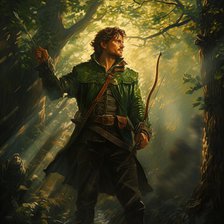 AI IMAGE - Illustration of Robin Hood, 2023. Creator: Heritage Images.