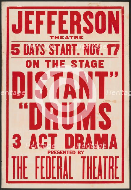 Distant Drums, Birmingham, AL, 1936. Creator: Unknown.