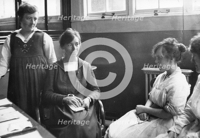 An interview in the Rowntree’s Almond Department, Rowntree Factory, York, Yorkshire, 1920. Artist: Unknown
