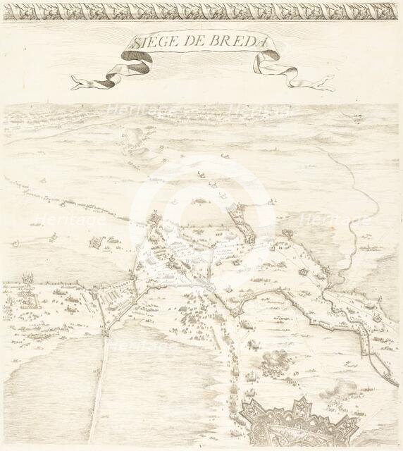 The Siege of Breda [plate 2 of 6], 1627/1628. Creator: Jacques Callot.