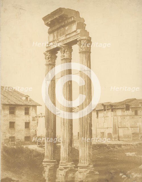 [Roman Ruins], 1860s. Creator: Attributed to Giacomo Caneva.