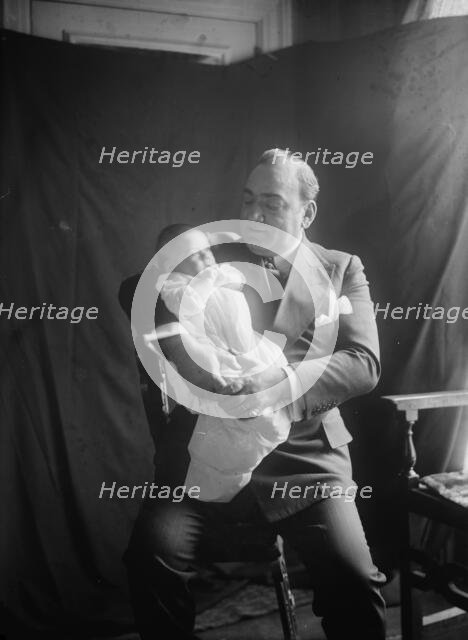 Enrico Caruso with his daughter Gloria, 1919. Creator: Bain News Service.