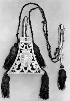 Powder Flask and Wheellock Spanner Made for the Bodyguard of the Prince-Elector of Saxony, c1600. Creator: Unknown.