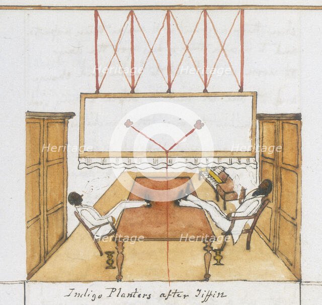 'Indigo Planters after Tiffin', c1842-c1862. Creator: Thomas Machell.