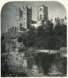 'Durham Cathedral, from the River', c1870.