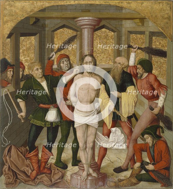 Altarpiece with the Passion of Christ: Flagellation, c1480-1495. Creator: Unknown.