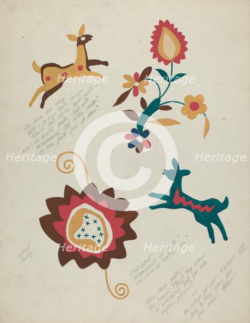 Study for Silkscreen Portfolio, 1935/1942. Creator: Unknown.