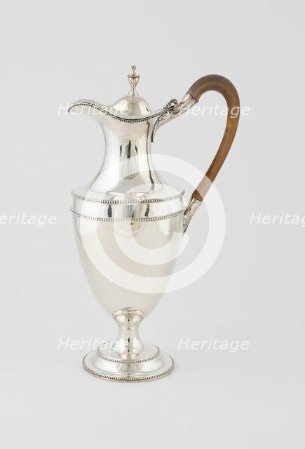 Hot Water Jug, London, 1785/86. Creator: Hester Bateman.