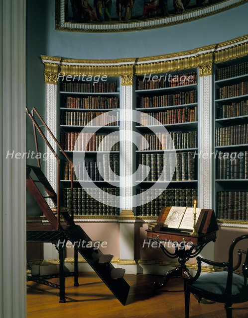 The library, Kenwood House, Hampstead, London, 1989. Artist: Paul Highnam
