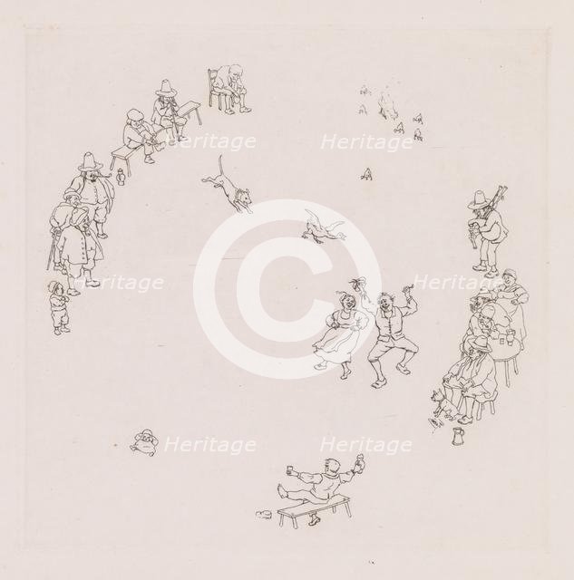 Revelers (Ribauds et Ribaudes). Creator: Léonce Justin Alexandre Petit (French, 1839-1894).