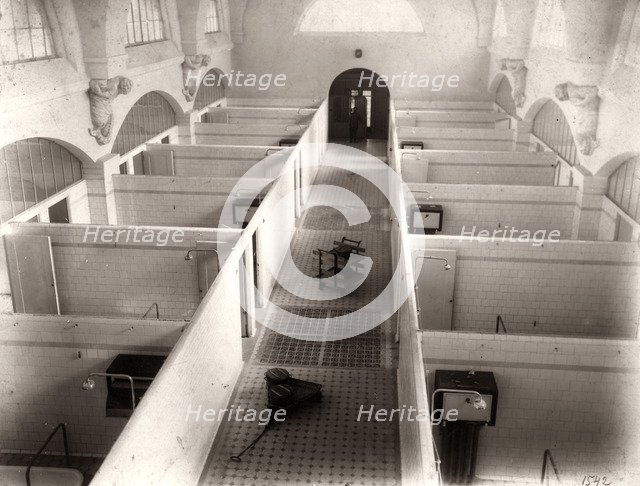 Interior view of the Clinic of Balneotherapy, Mineralnye Vody, Russia, 1910s. Artist: Anon